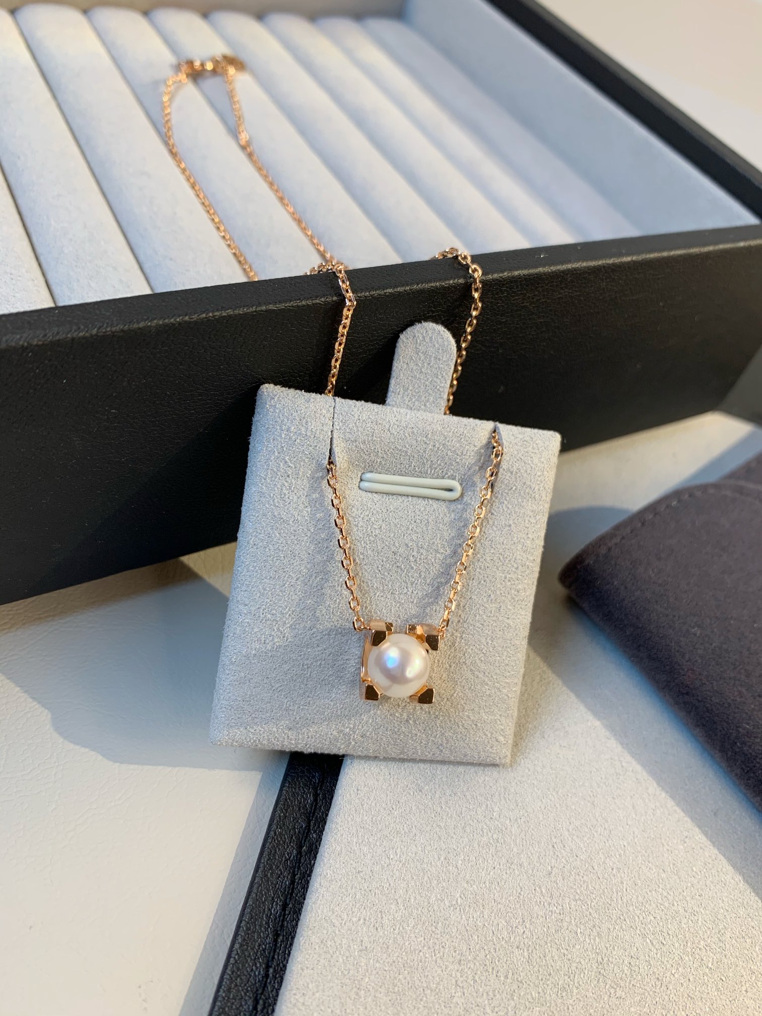 Cartier Enhancer Pearl Pendant Necklace - Rose Gold Color - Original Replica Club