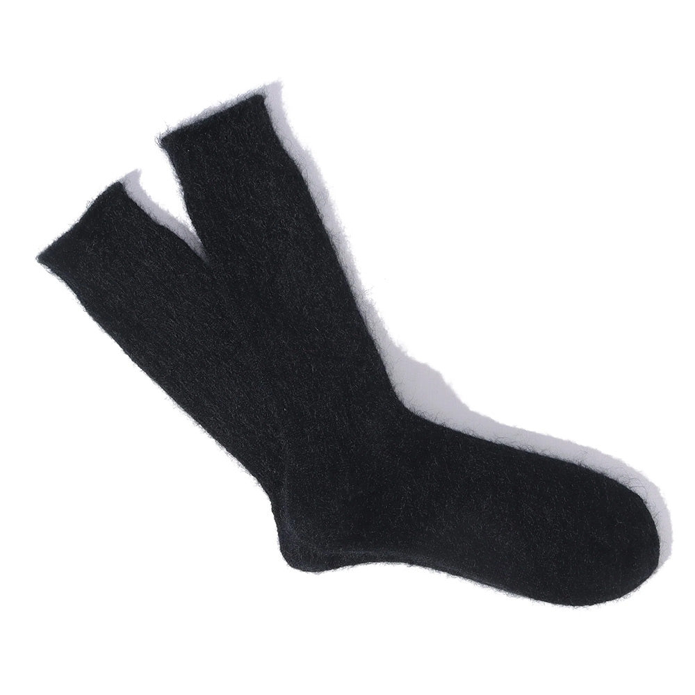 Anonymous ISM - Chaussettes Mohair Rib Crew - Marine 80