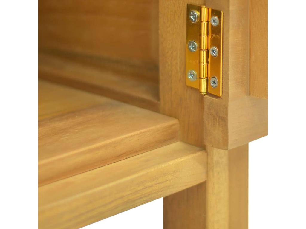 Armario de baño madera maciza de teca 60x40x75 cm