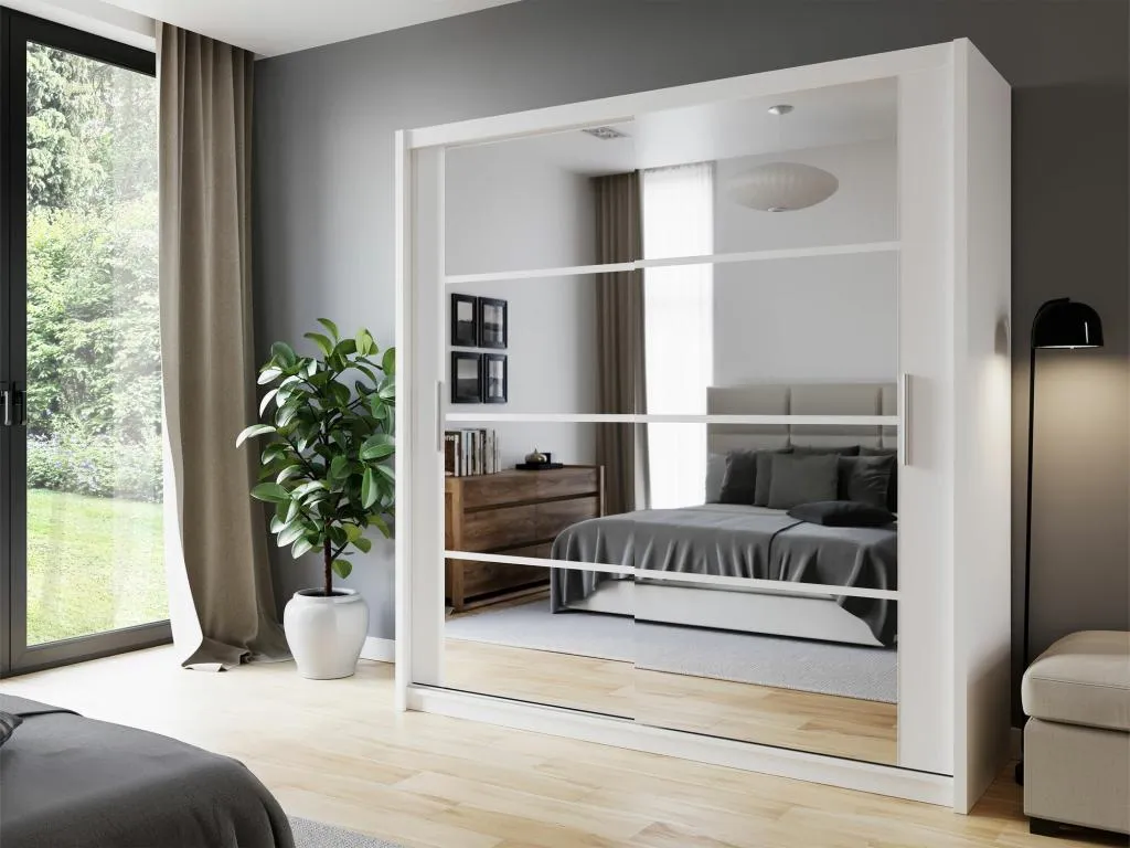 Armario Habitarluz 235 Blanco 215x160x61cm Puertas de armario - Correderas APFI46920