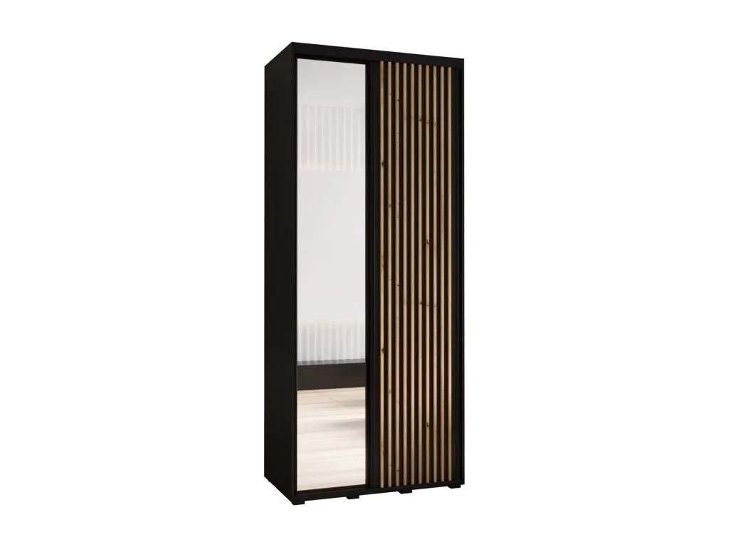 ARMARIO Hogarve 2 DE PUERTAS CORREDERAS 205.2/110/45 2 puertas (negro/negro) darf15665