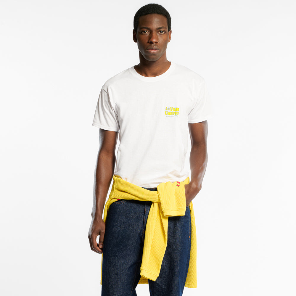 Au Vieux Campeur - T-shirt Manches Courtes Tentes - Blanc