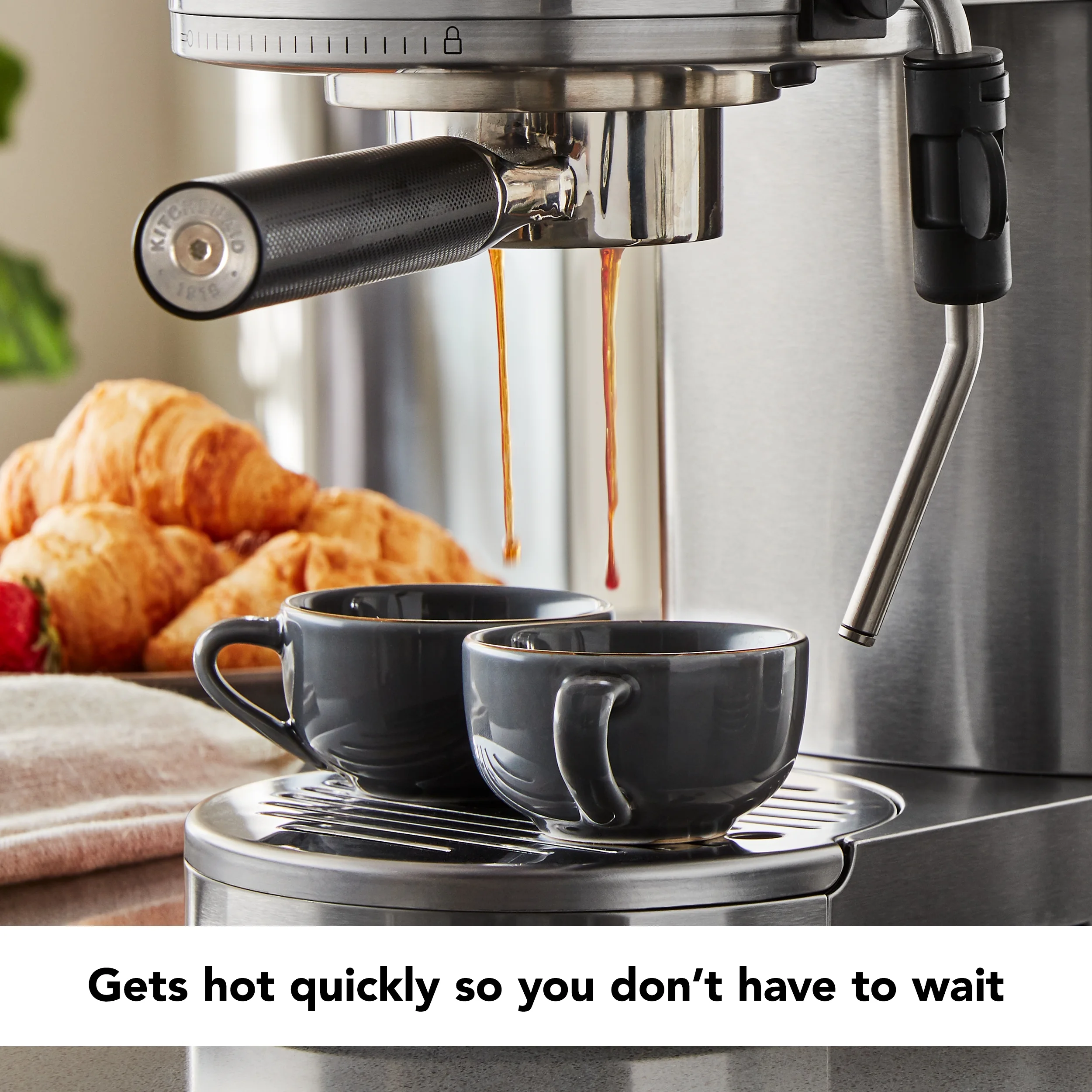 KitchenAid Metal Semi-Automatic Espresso Machine, Empire Red, KES6503 - Image 24