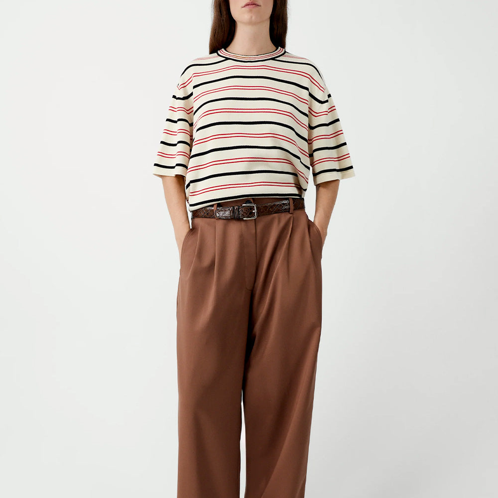 Cordera - T-shirt à Rayures en Coton - Multi