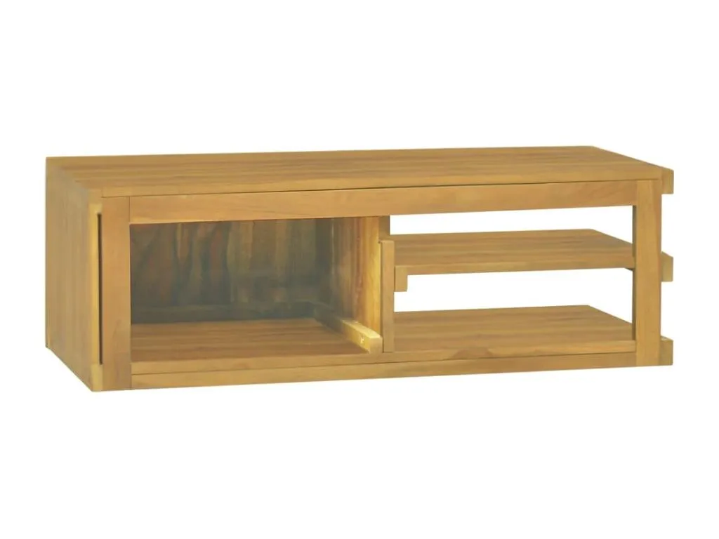 Armario de baño de pared Decoencanto maciza de teca 90x40x30 cm