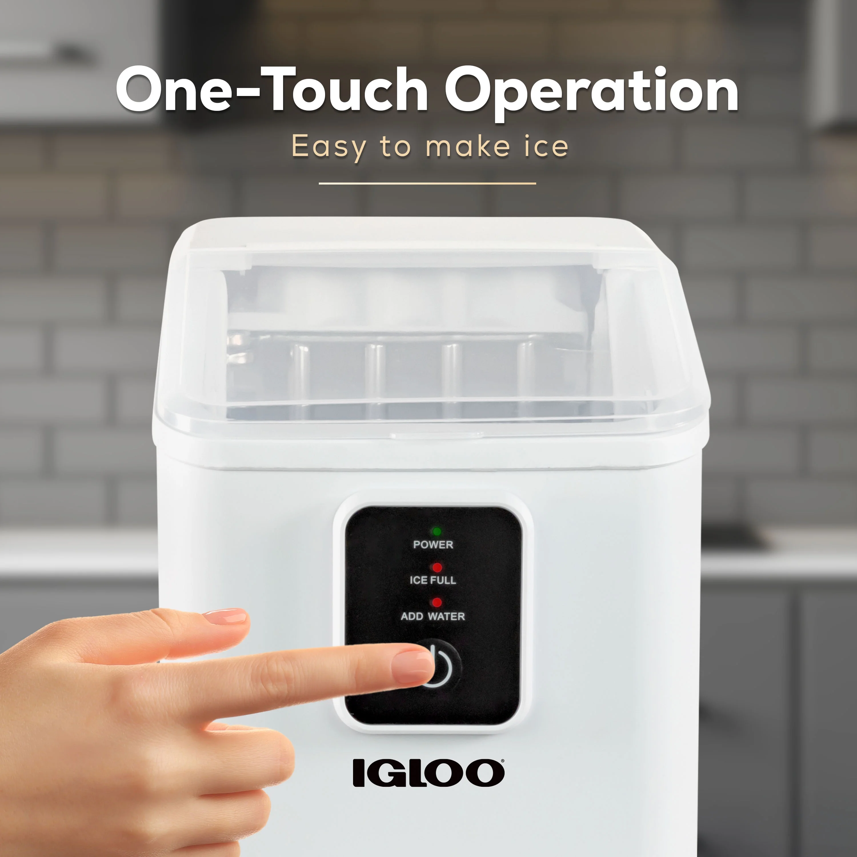 Igloo Self-Cleaning Countertop Ice Maker - Compact and Portable - Creates 26 lbs. Per Day, 8 Pieces Ready Every 7-8 Minutes - Includes Ice Scoop and Basket - Aqua - Image 14