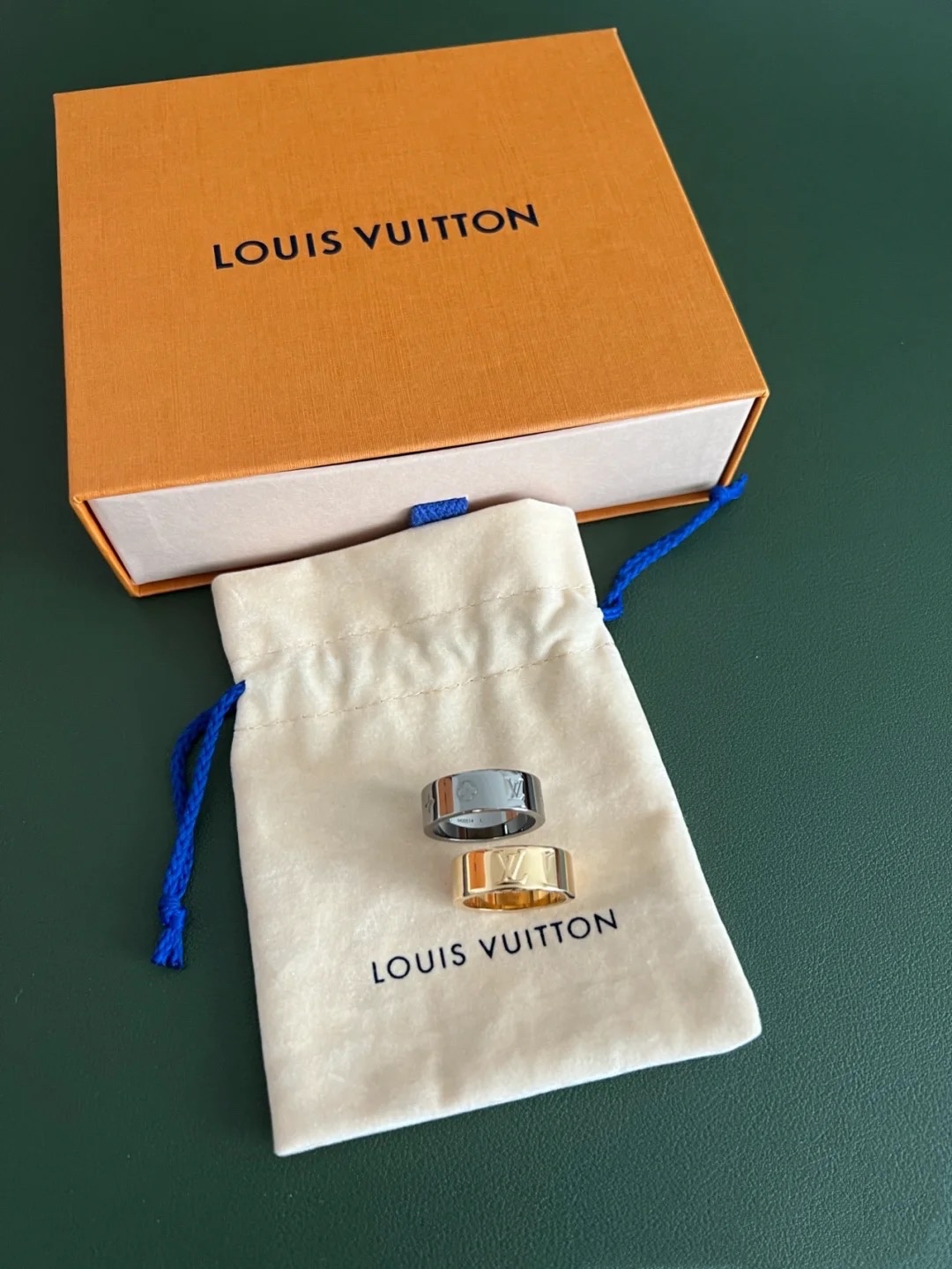 Louis Vuitton Unisex Wide Band Couple Ring - Original Replica Club