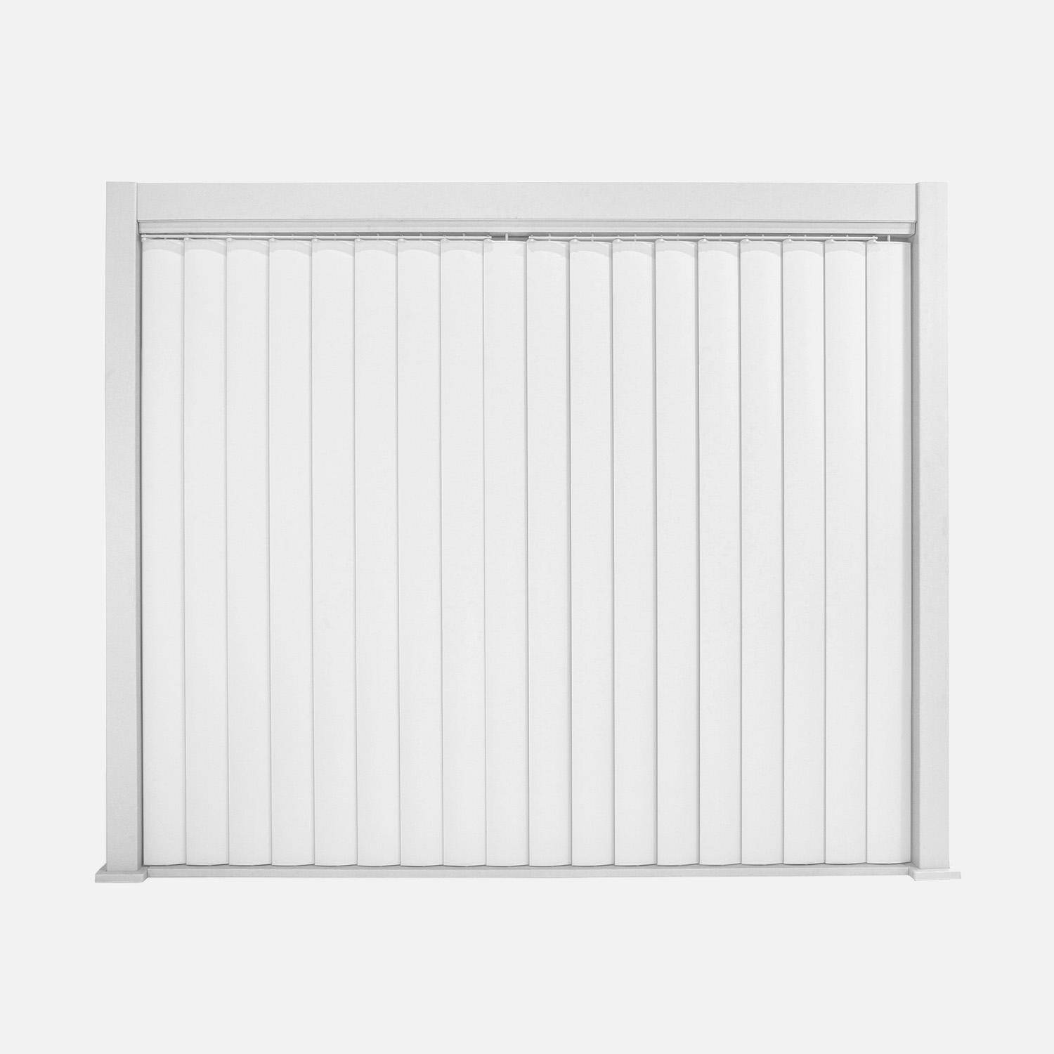 Triomphe 3x4m + accesorio - Pérgola bioclimática de aluminio 3x4m + panel vertical 3m