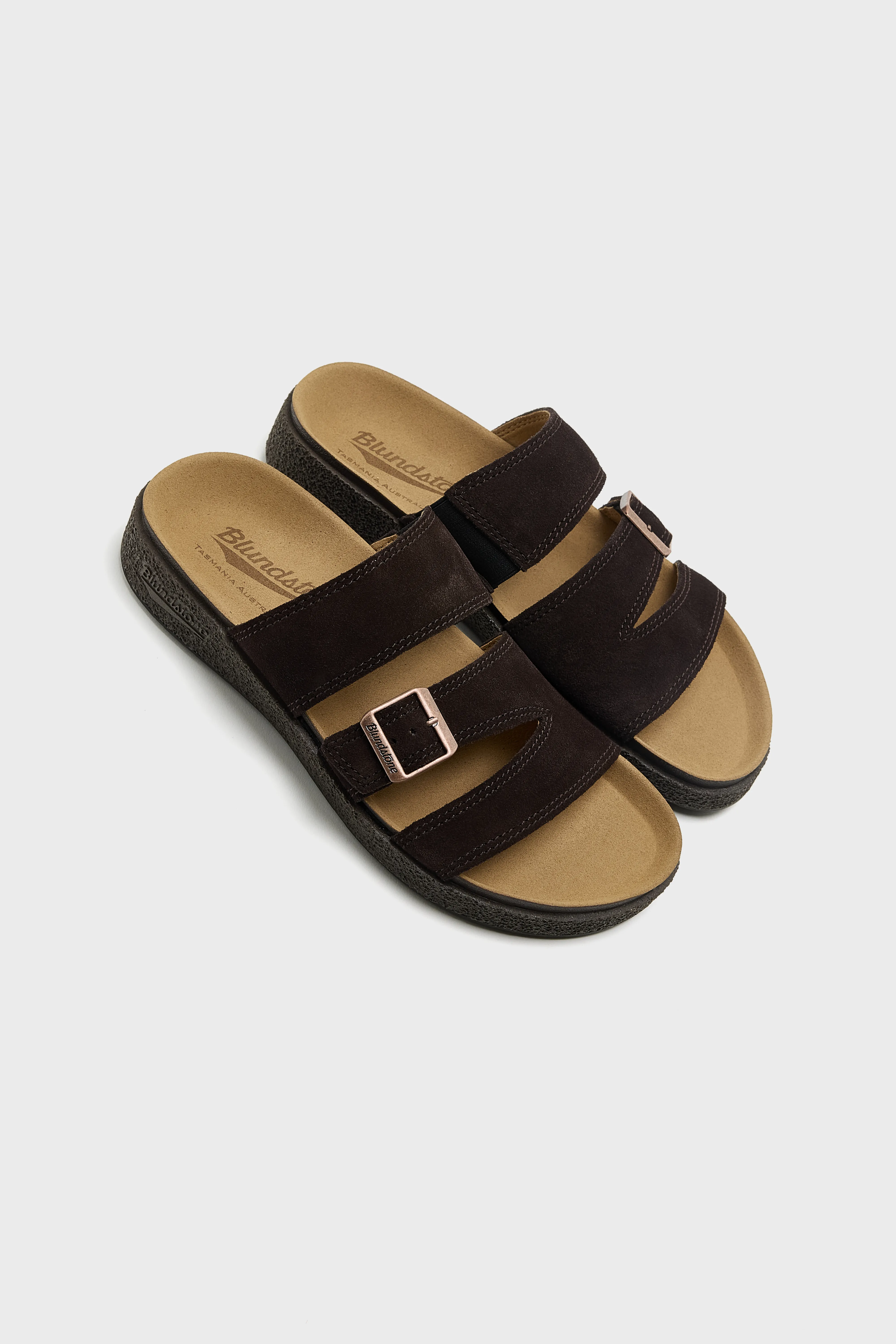 Bellerose 2696 Aerocork Clog Sandals for Women (261 / W / DARK BROWN)