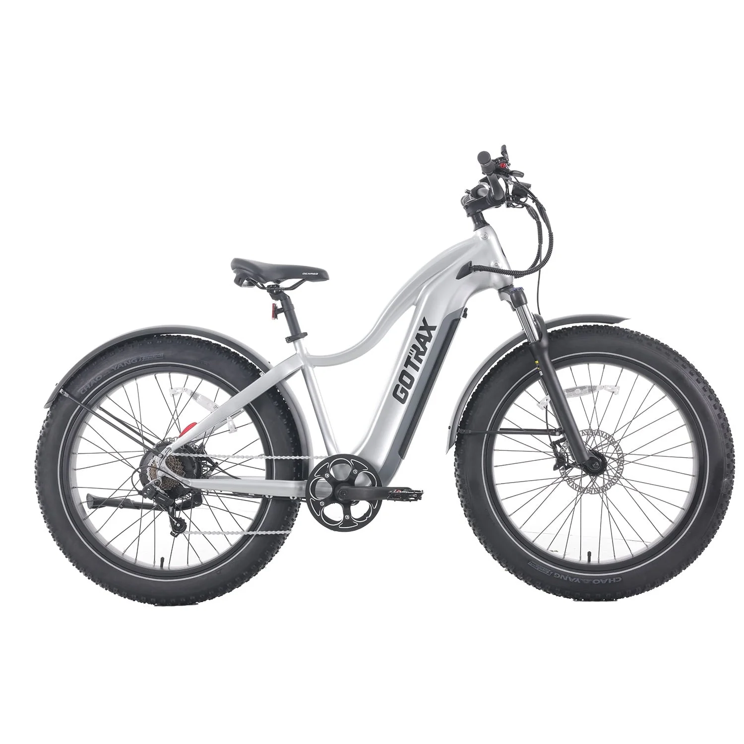 GOTRAX Tundra Electric Bike for Adults, 750W 48V 26" x 4" Fat Tire Adult Dirt Electric Bicycle, 20MPH All Terrain Electric Mountain Bike, Step over, Silver - Image 3