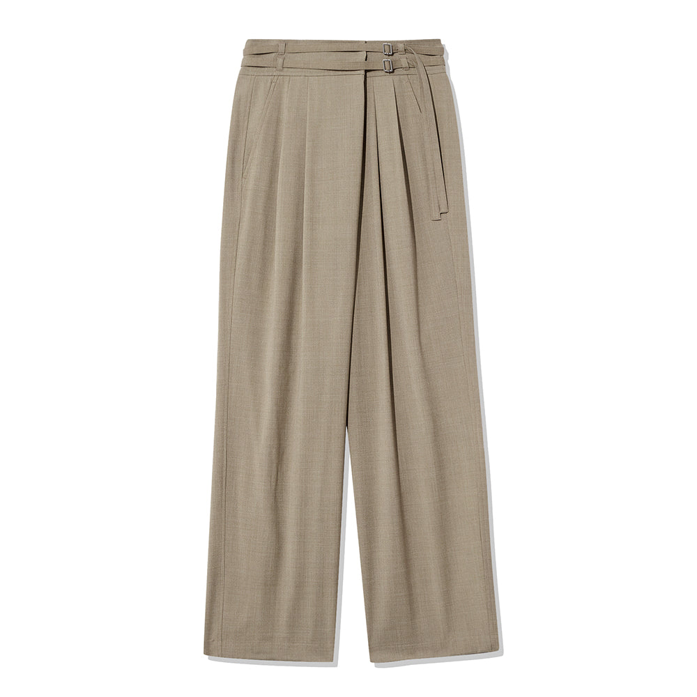 Le 17 septembre - Pantalon large à empiècement - Marron