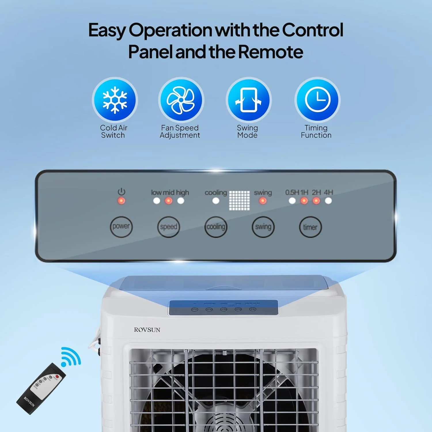 ROVSUN Portable Air Conditioners, White - Image 19