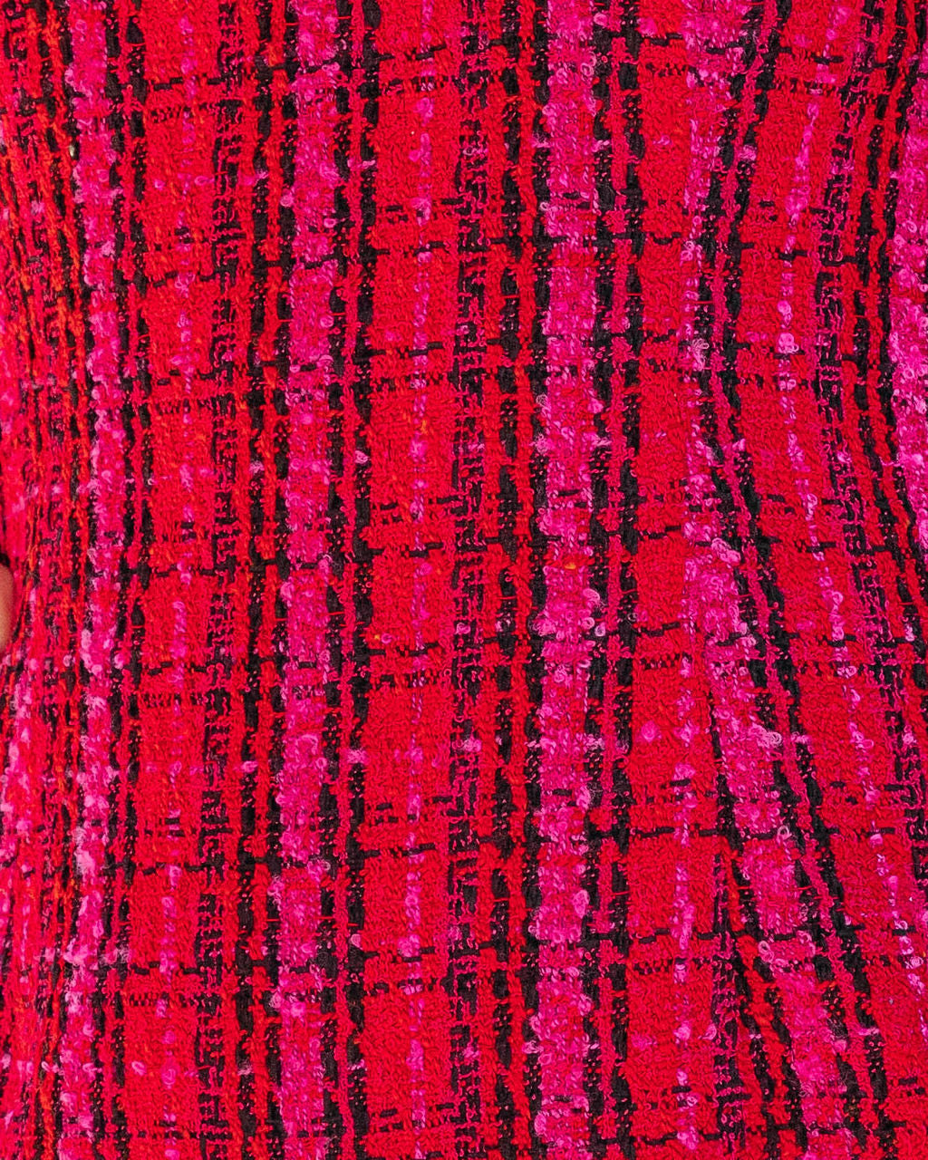 Just Like Me Tweed Plaid Mini Dress - Se7enfashion