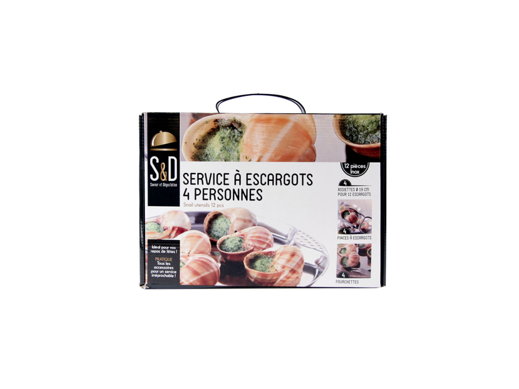Servicio de caracol para 4 personas