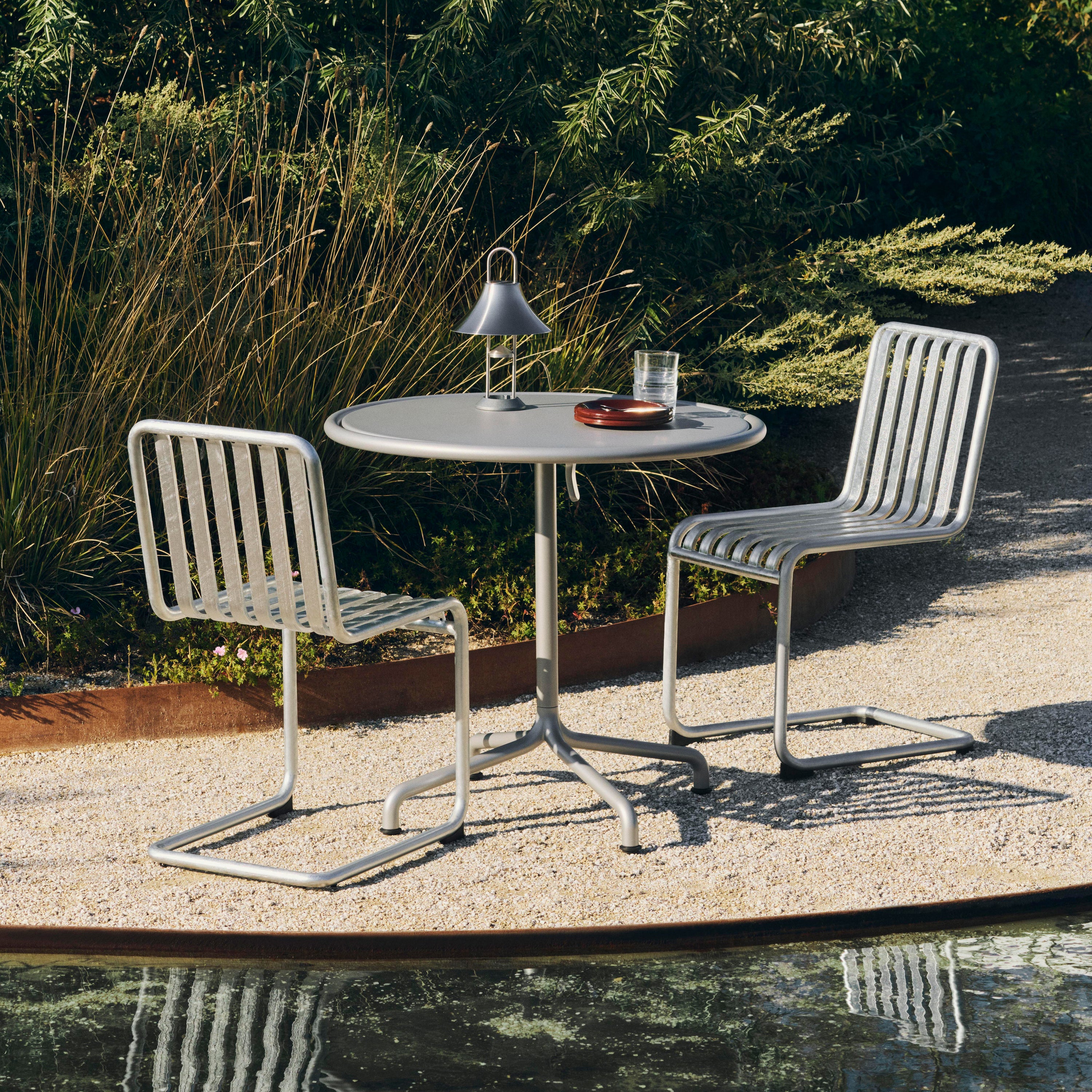 HAY Deville Tuintafel Ø 80 cm - Silver Grey