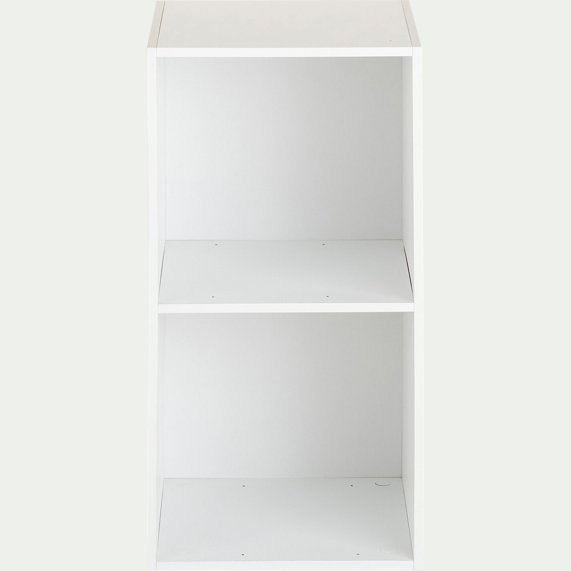 CAZ - Etagère 2 cases en bois - blanc