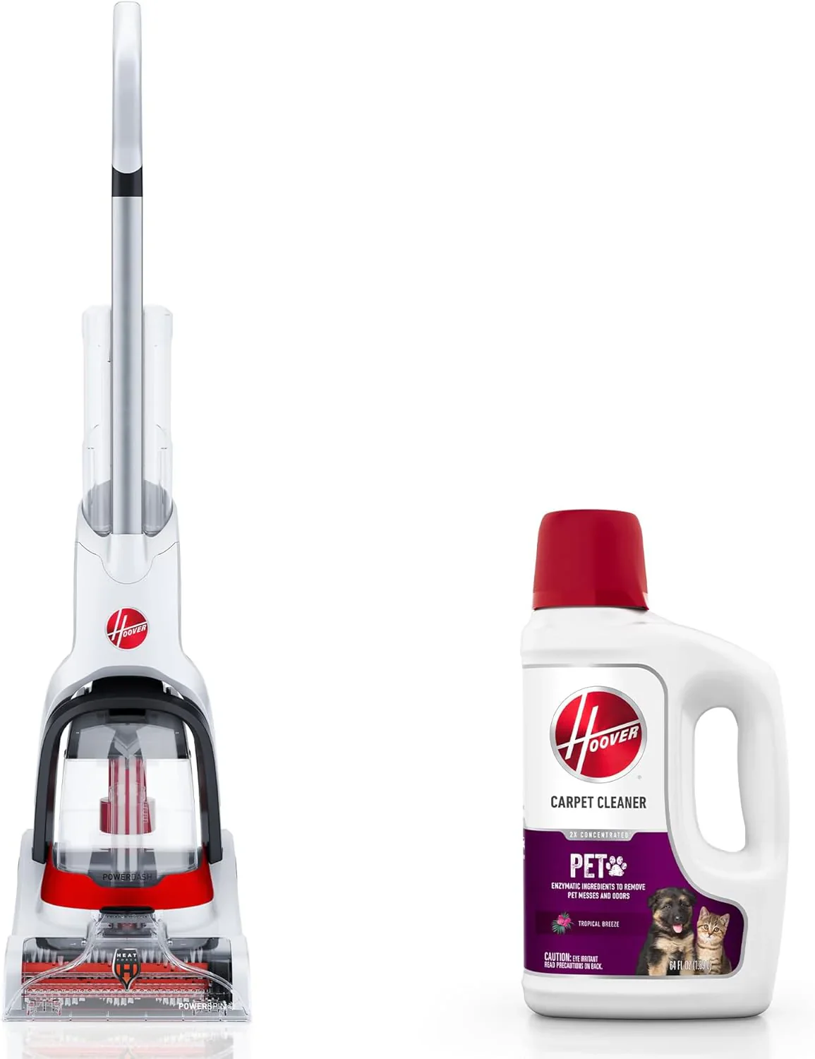 Hoover PowerDash Pet+ Compact Carpet Cleaner Machine, Lightweight Carpet Shampooer