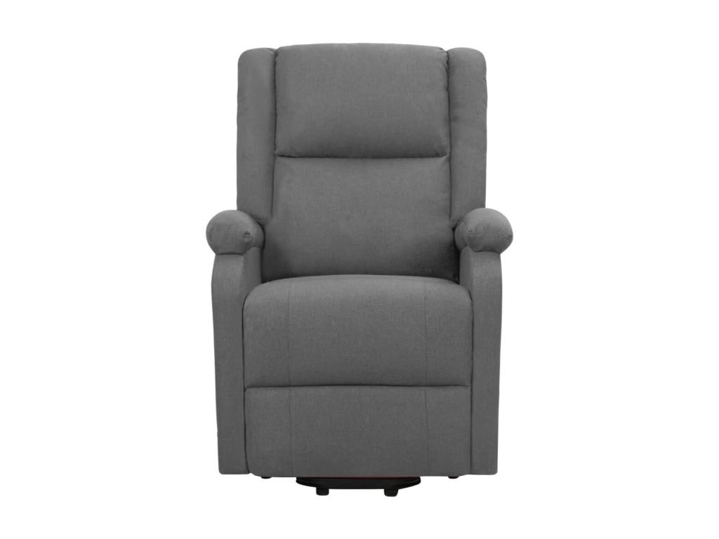 Luzssnh - Sillón de masaje elevable tela gris oscuro