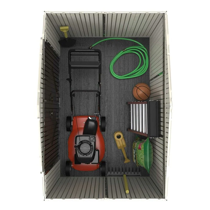 7 ft. W x 4 ft. 7 in. D Plastic Storage Shed