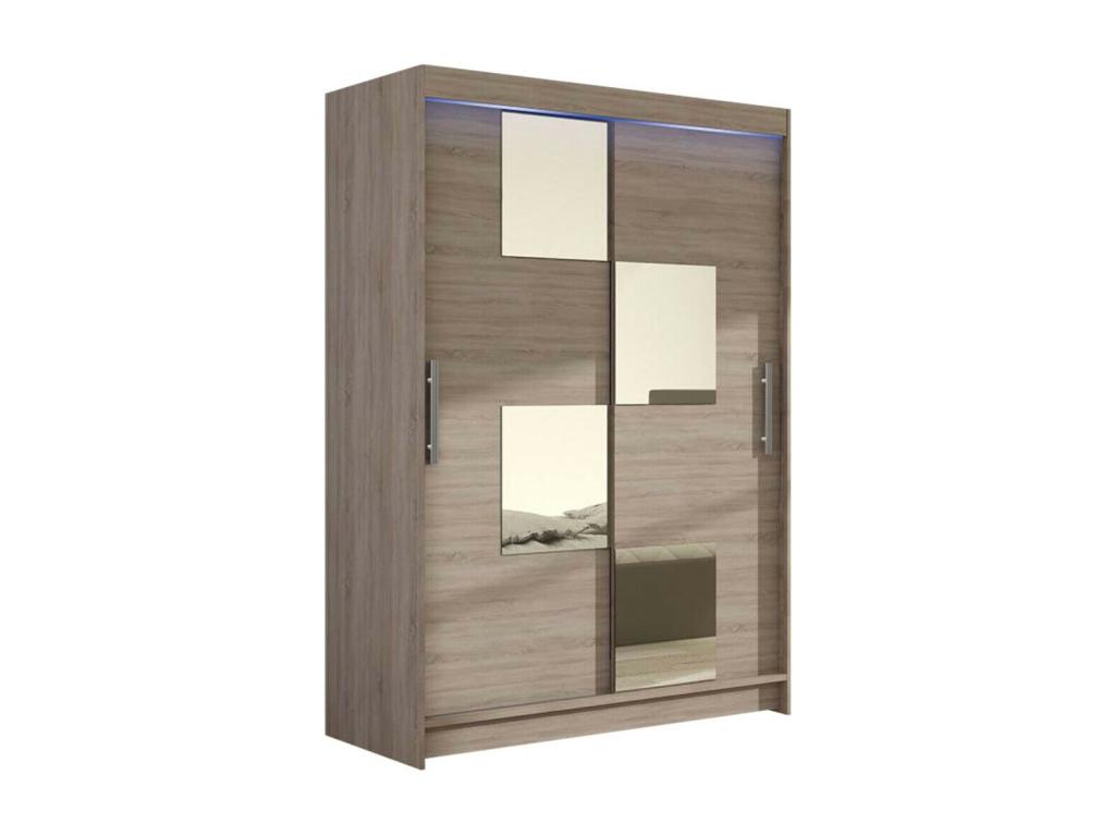 Armario Hominor 105 - Trufa roble - 200x120x58cm - Puertas de armario Correderas