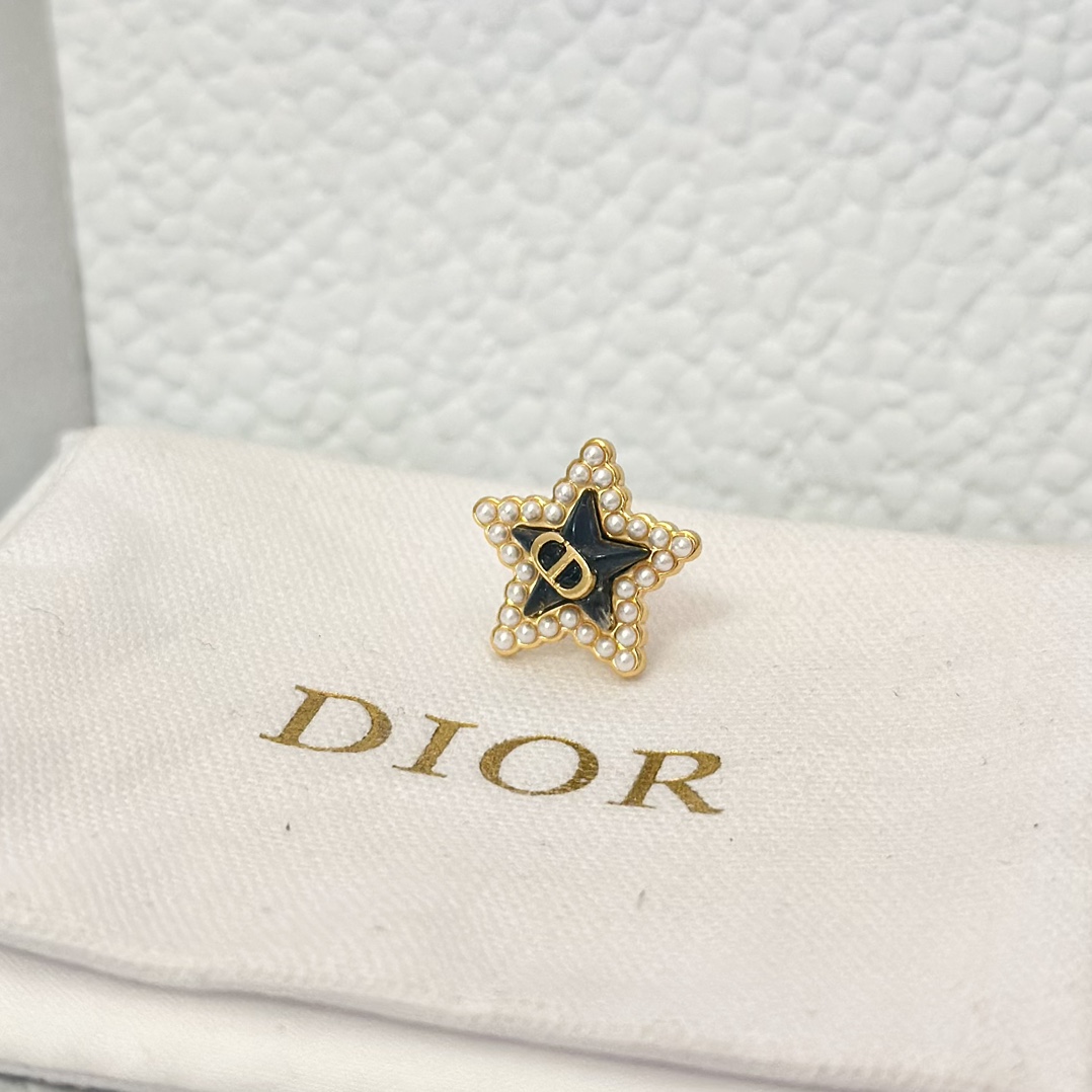 Dior Three Pieces Enamel Stud Earrings - Original Replica Club