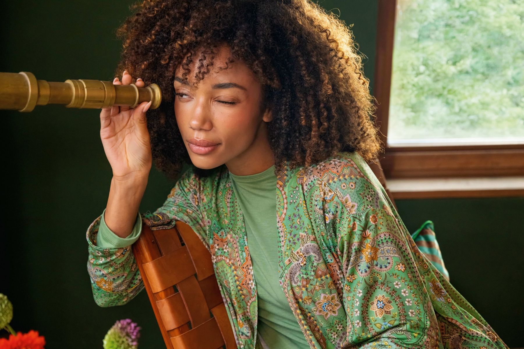 Noa Kimono Jabali Green