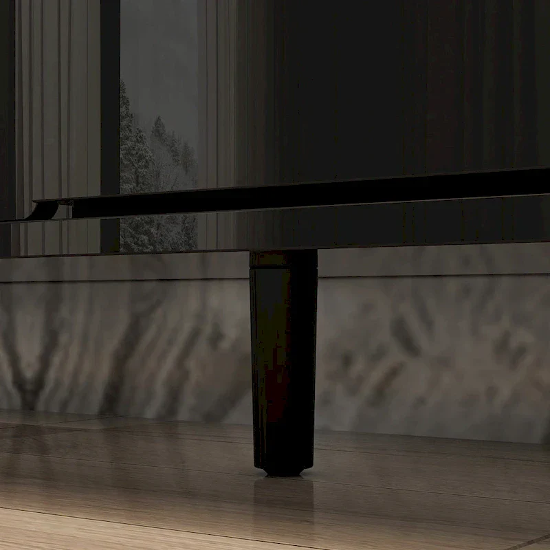 Electric Fireplace TV Stand Entertainment Center with LED Flame Effects and Remote Control