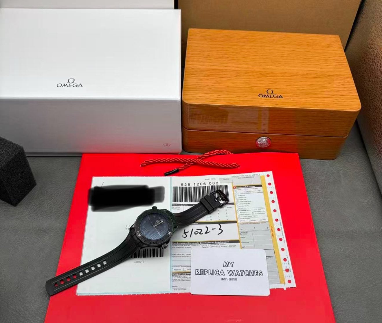 Replica Omega Seamaster 300M “Black Black” Ceramic Case Super Clone Replica