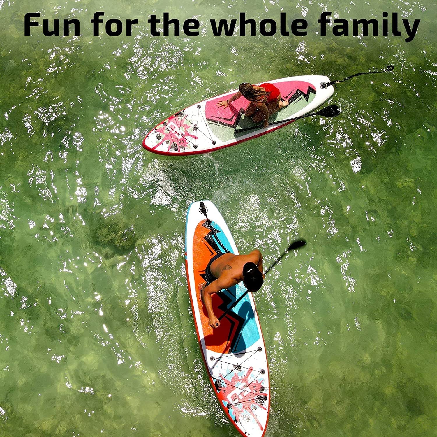 Swonder Inflatable Stand Up Paddle Board 10'x32”x6'' with Premium SUP Accessories - Backpack, Paddle, Pump and Leash - Image 4
