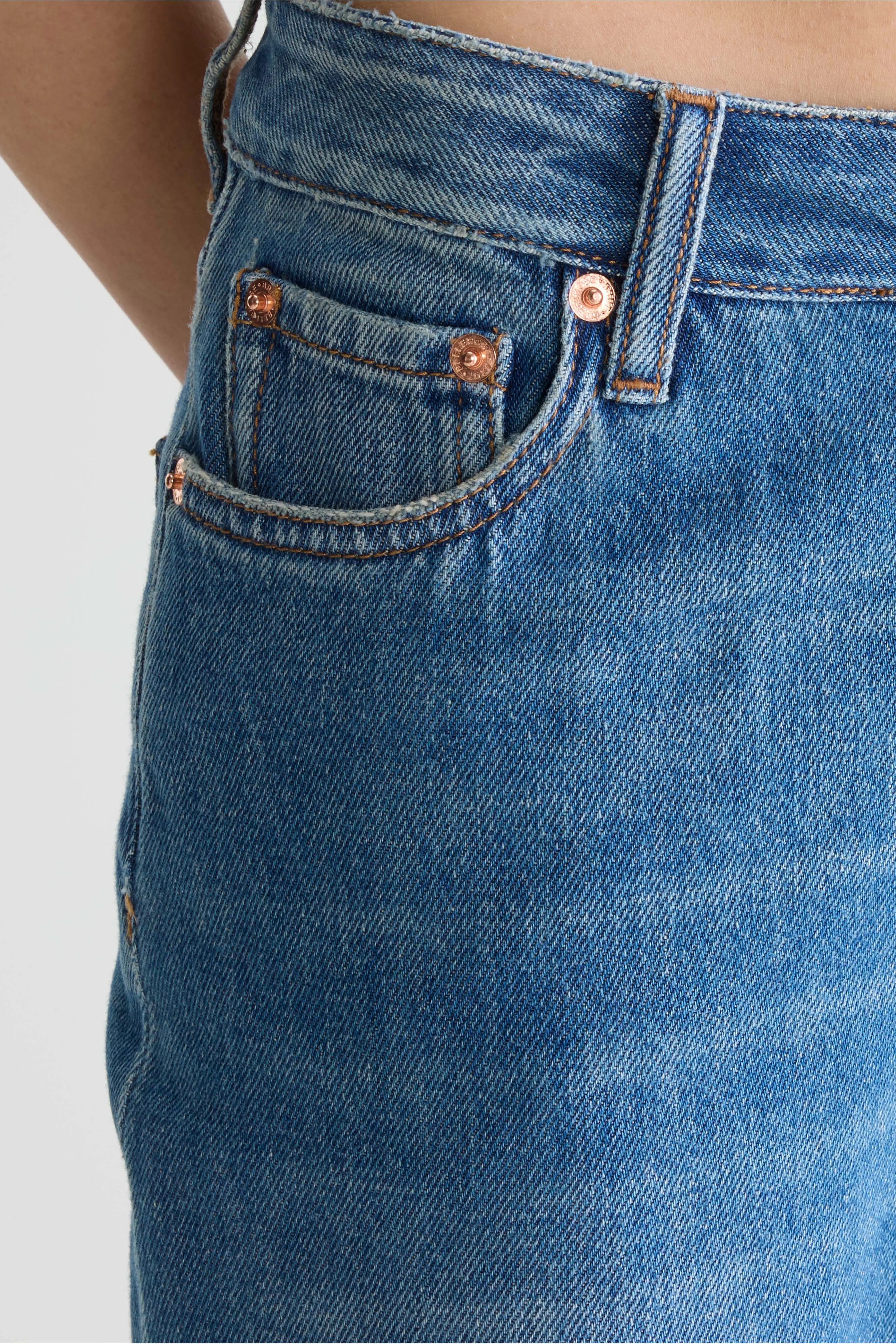 Bellerose Denim N. 34 - Regular mid-blue jeans (252 / W / USED MD BLUE)