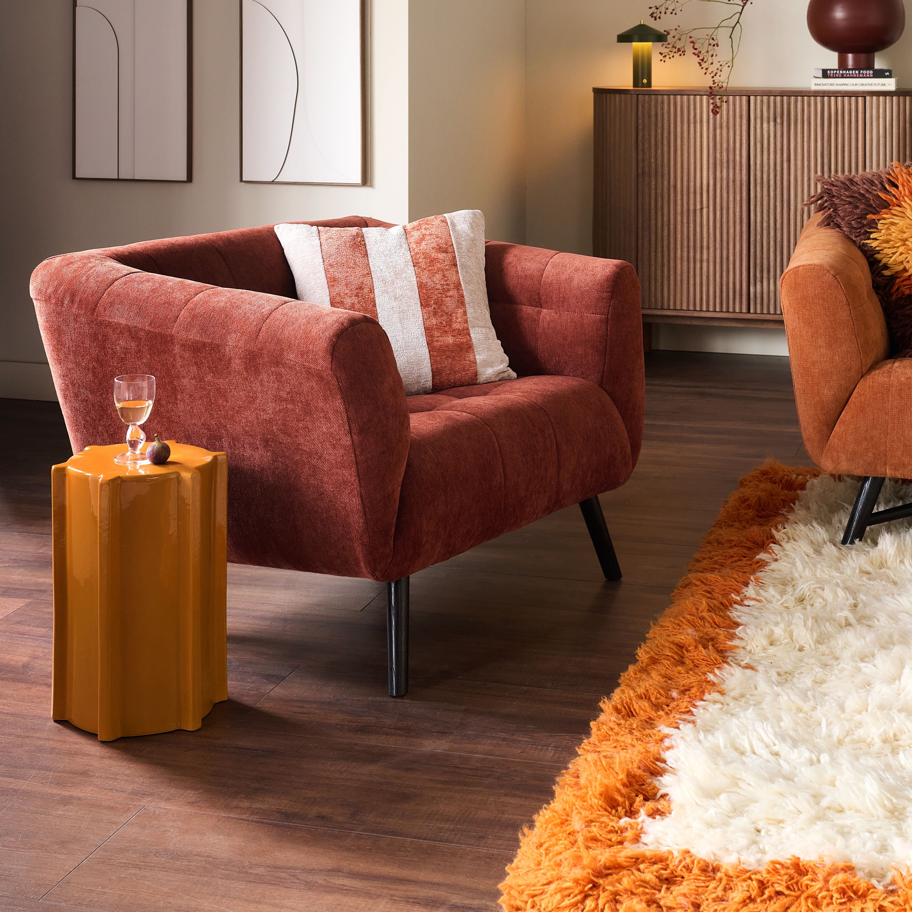 Blokker Cubba Fauteuil - Wijnrood