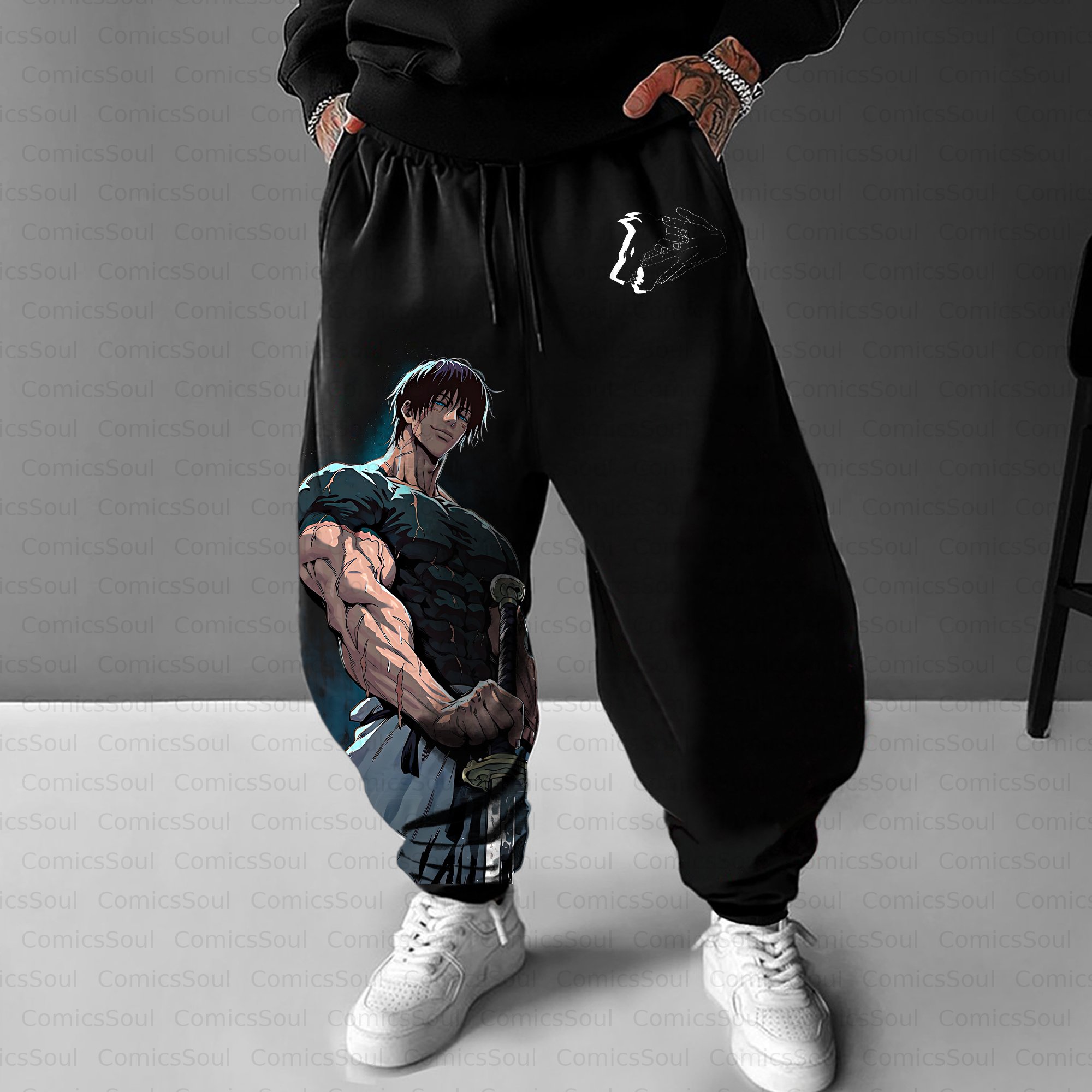 Unisex Casual Anime Streetwear Pant