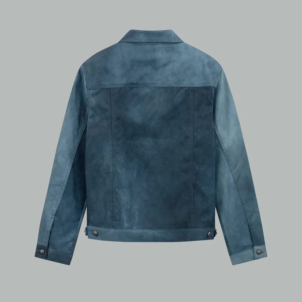 Caleb - Veste Trucker - Bleu