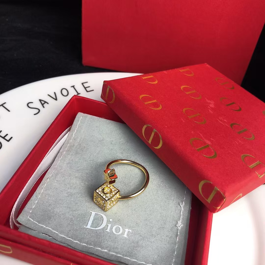 Dior Cube and Star Open Ring - Original Replica Club