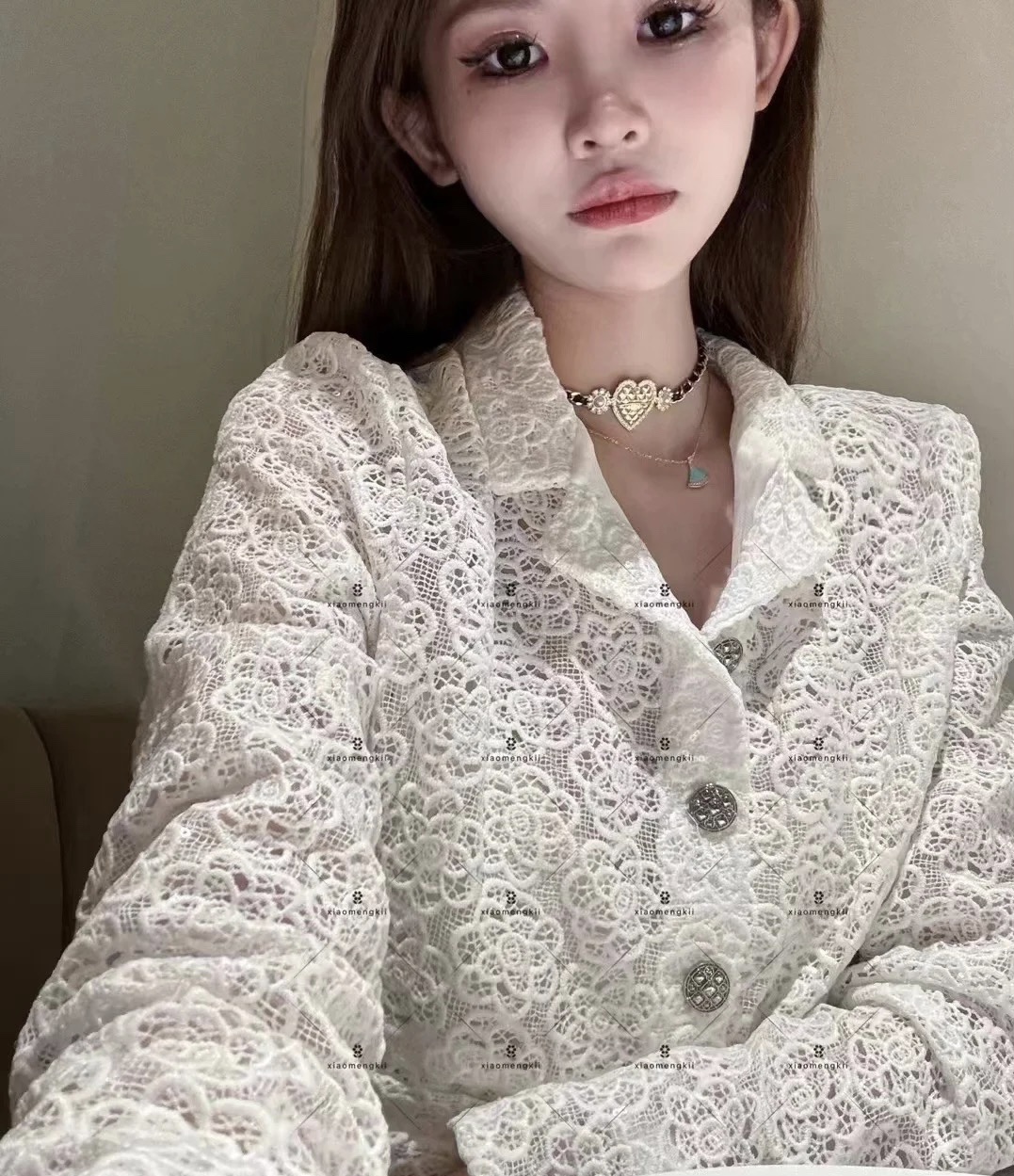 Chanel Leather Chain Love Heart Choker Necklace - Original Replica Club