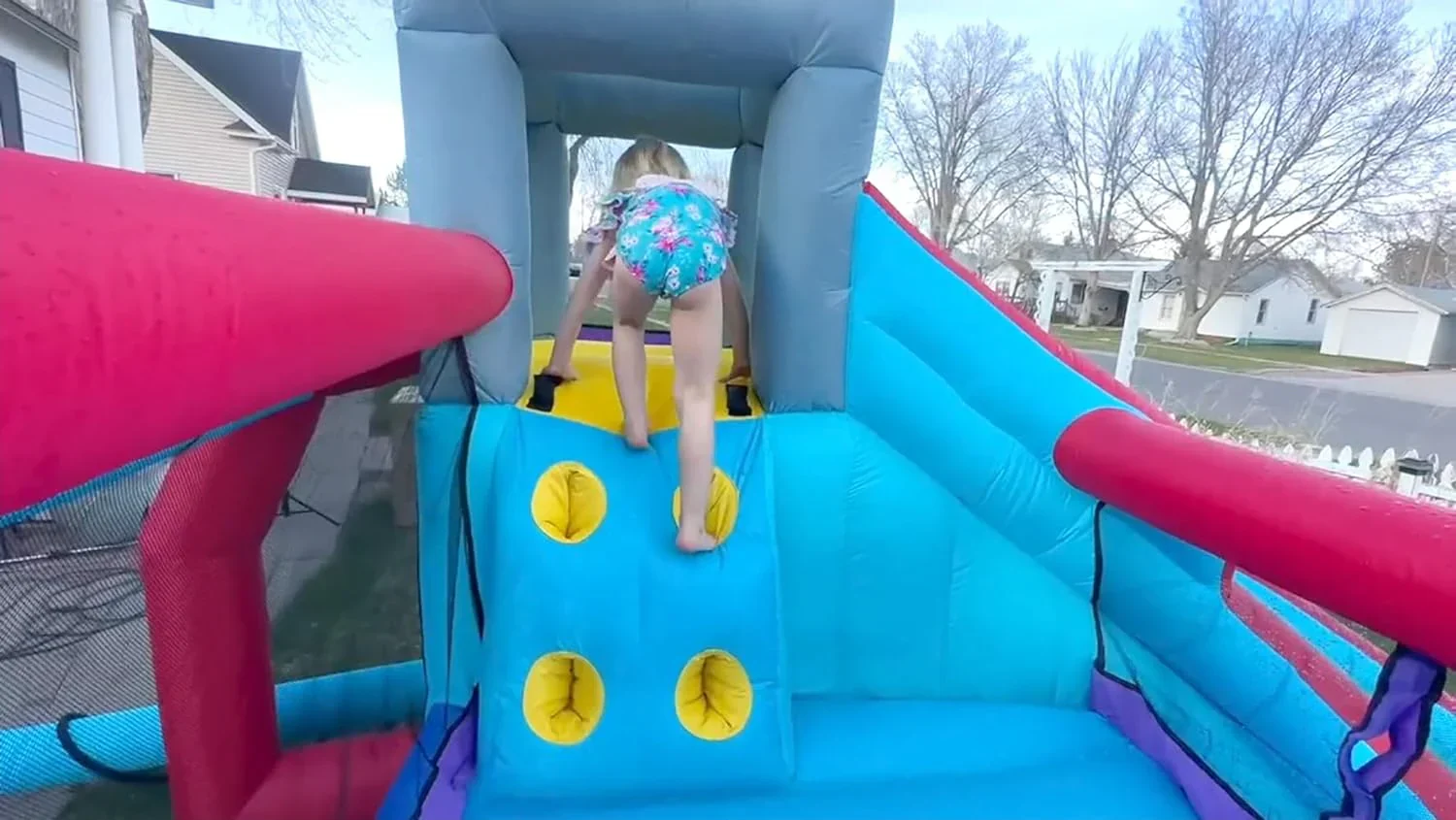ROOJER Inflatable Water Slide Bounce House 8-in-1 With 450W Blower - Crocodile Water Park - Image 7 ROOJER Inflatable Water Slide Bounce House 8-in-1 With 450W Blower - Crocodile Water Park - Image 7