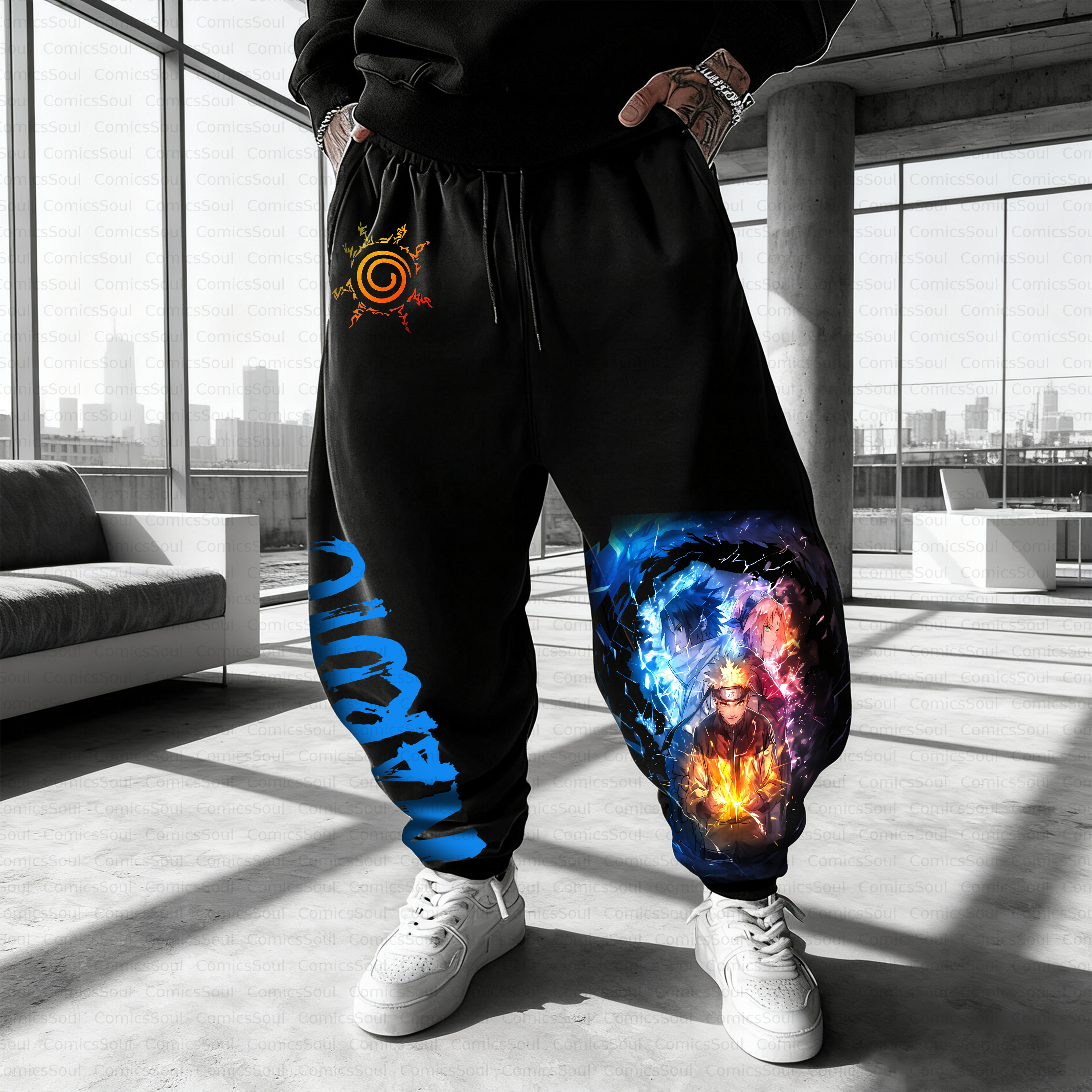 Unisex Casual Anime Streetwear Pant