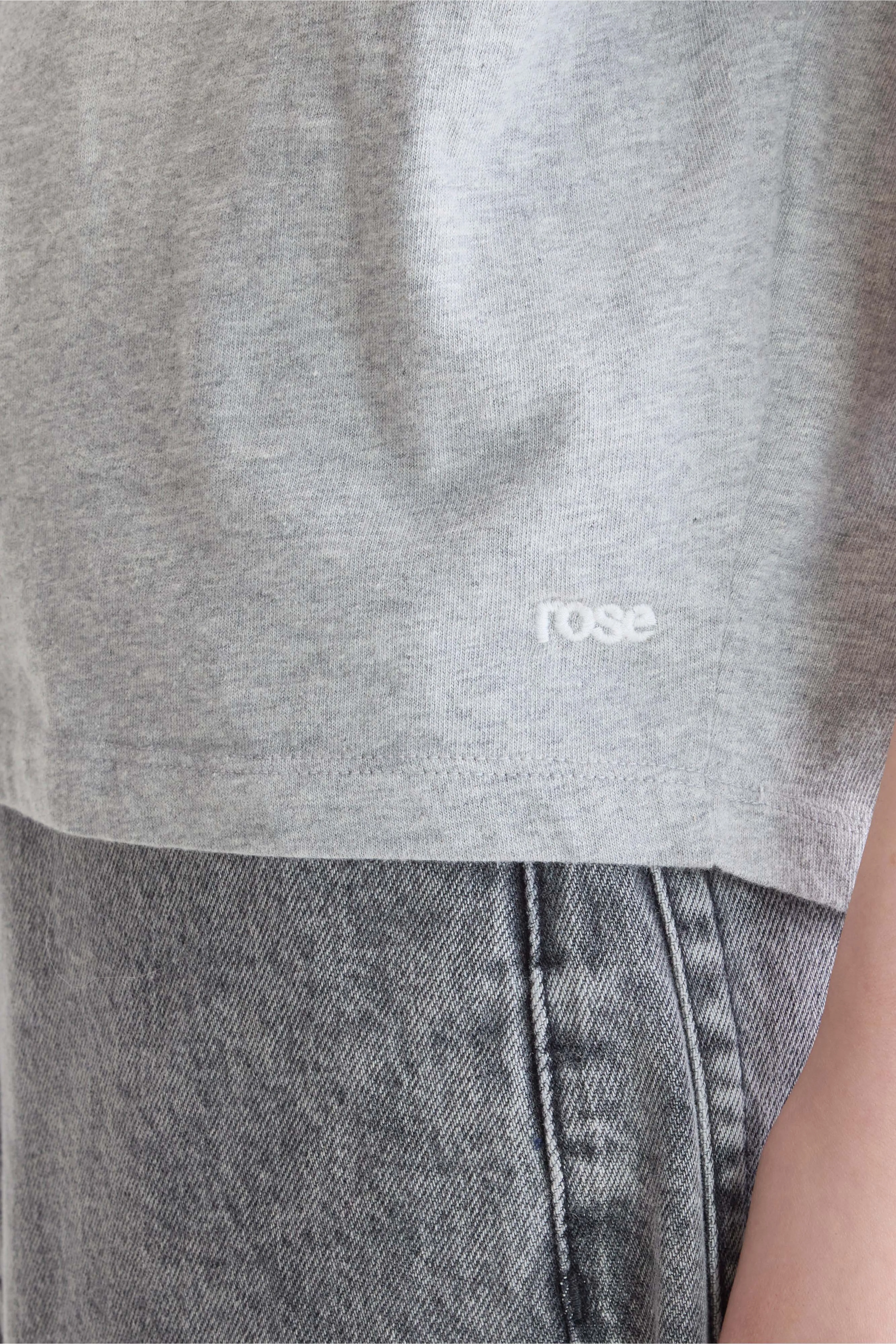 Bellerose Vice grey crew-neck t-shirt (252 / W / H. GREY)