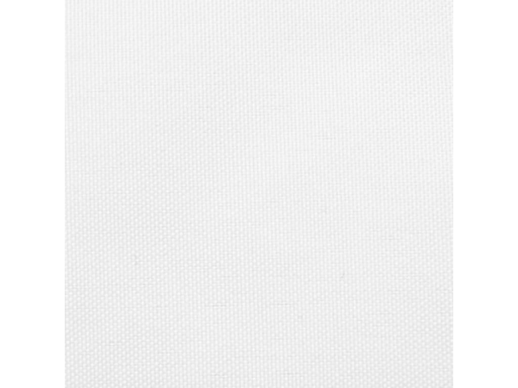 Toldo de vela triangular tela Oxford blanco 3,6x3,6x3,6 m