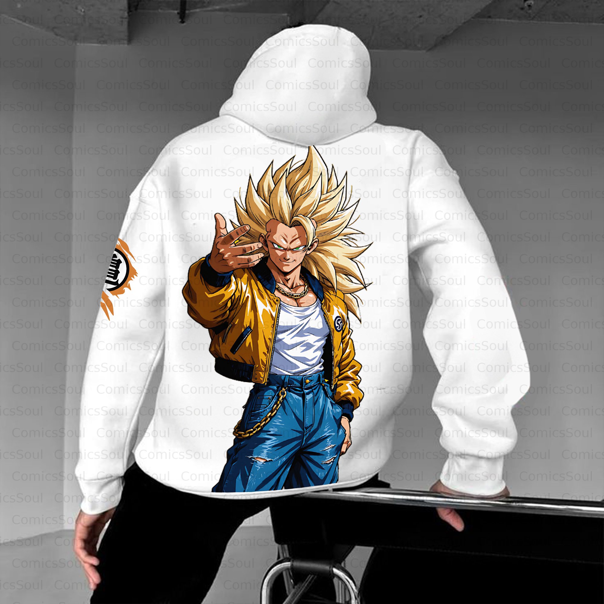 Unisex Anime Inspired Vintage Plush Hoodie
