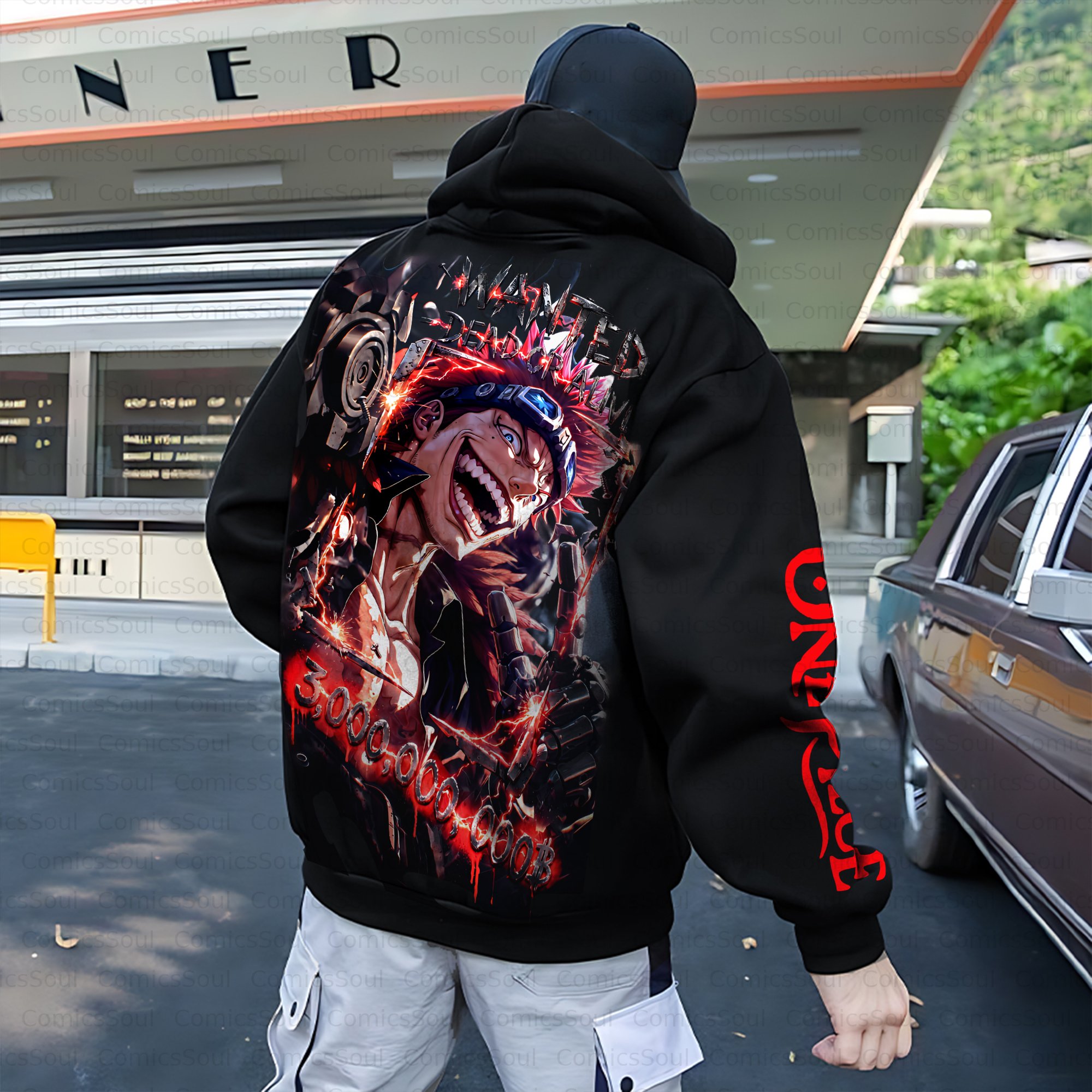 Unisex Anime Inspired Vintage Plush Hoodie