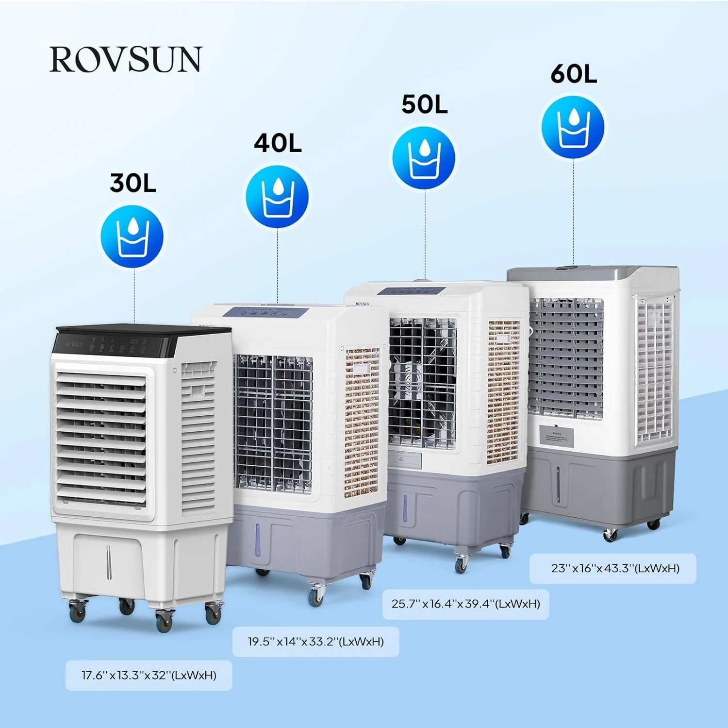 ROVSUN Portable Air Conditioners, White - Image 27