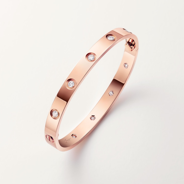 Replicate LOVE bracelet, classic model,10 diamonds(1:1 replica) - Original Replica Club