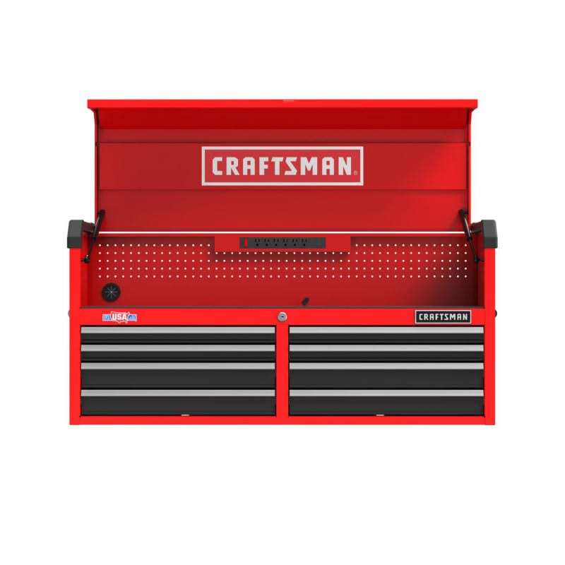 Craftsman 2000 Series 52-in 8-Drawer Chest - Red CMST98272RB