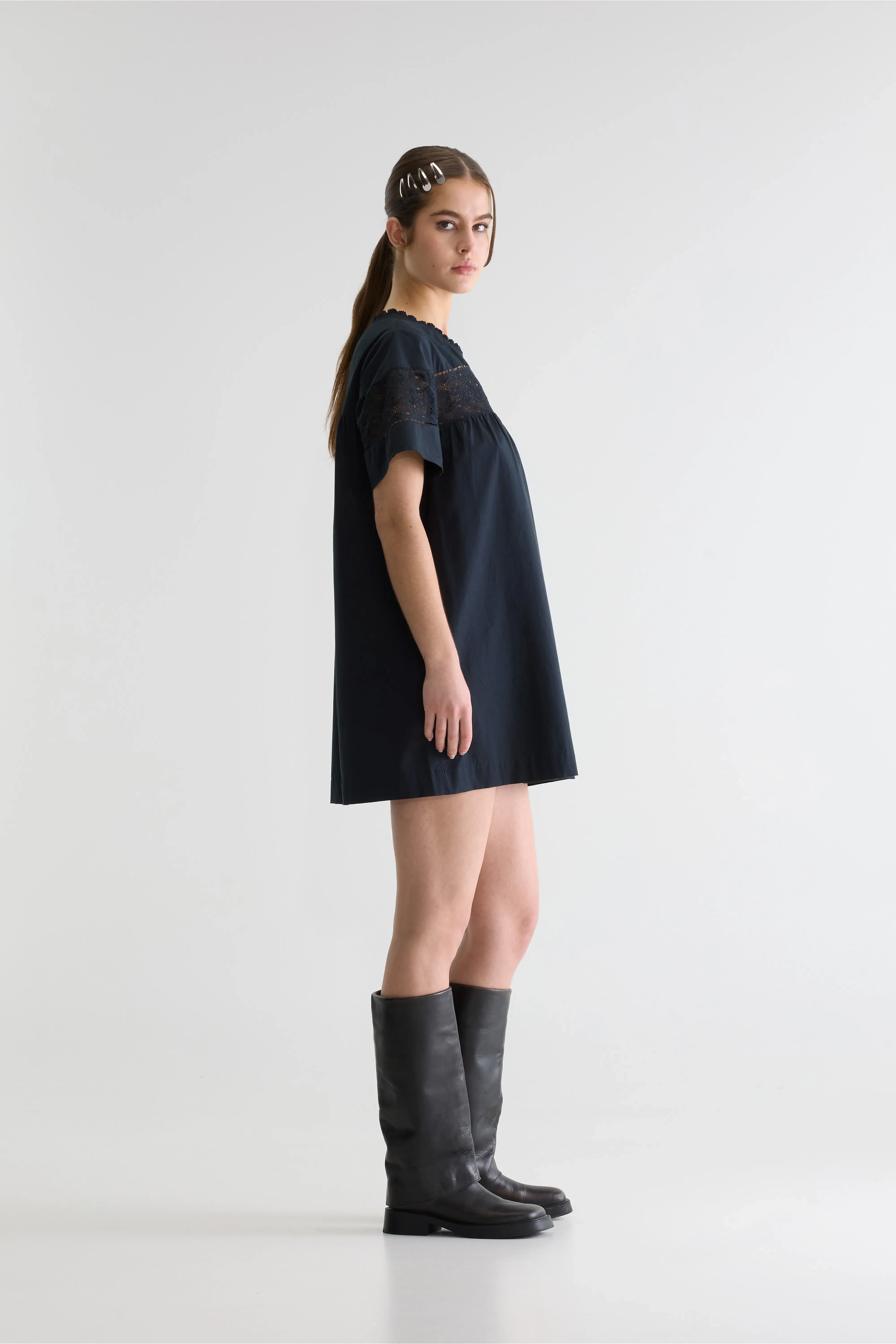 Bellerose Delhi babydoll dress (261 / W / METEORITE)