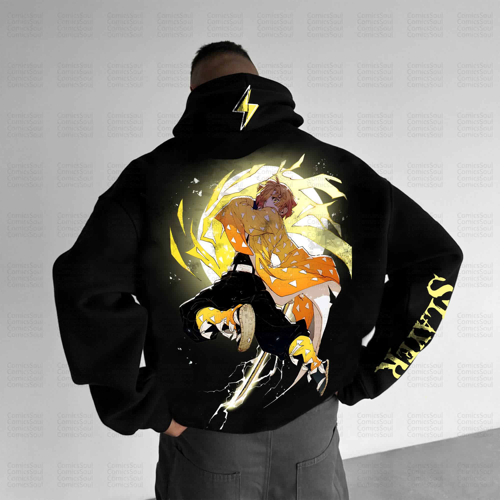 Unisex Anime Graphic Streetwear Vintage Hoodie丨Comicssoul