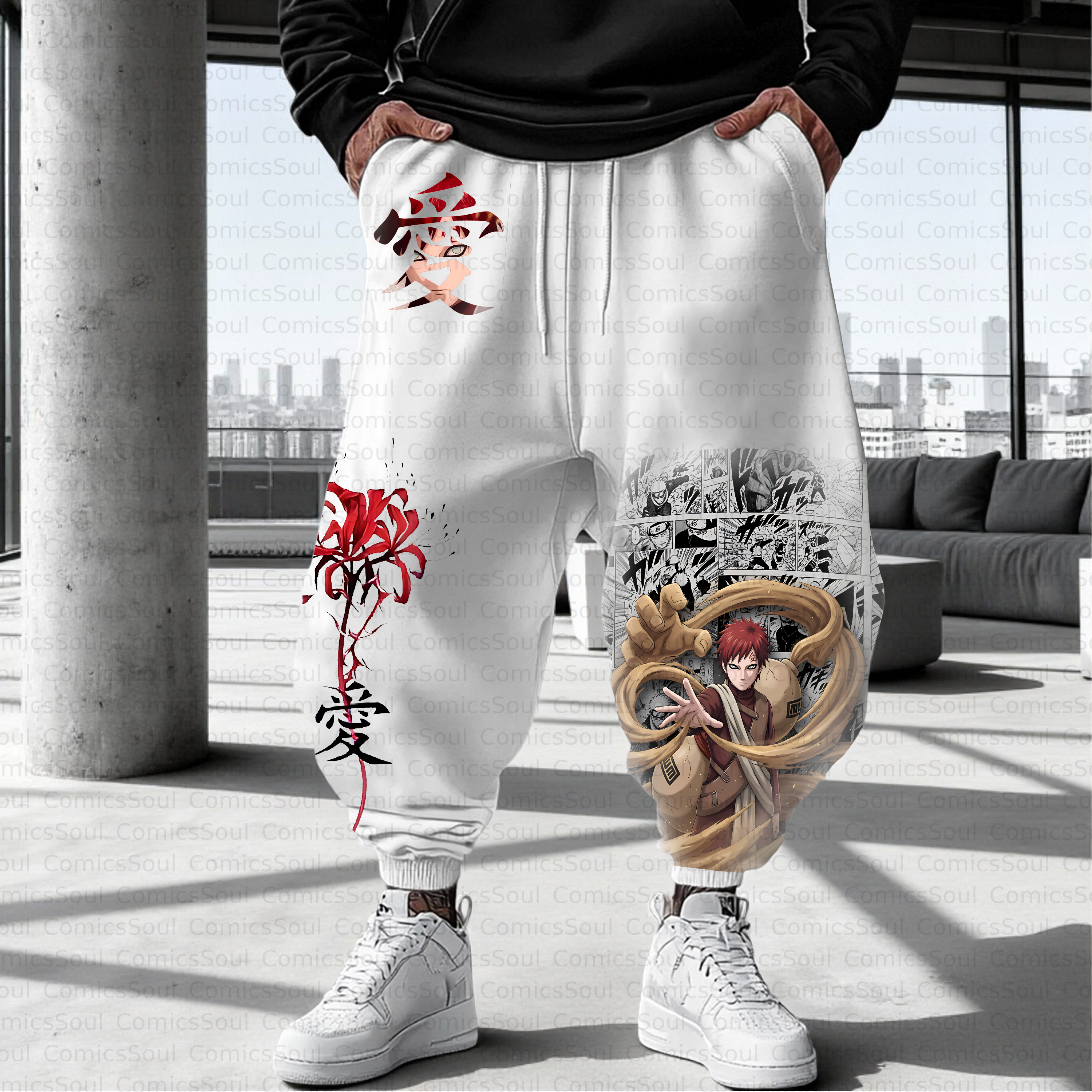 Unisex Casual Anime Streetwear Pant