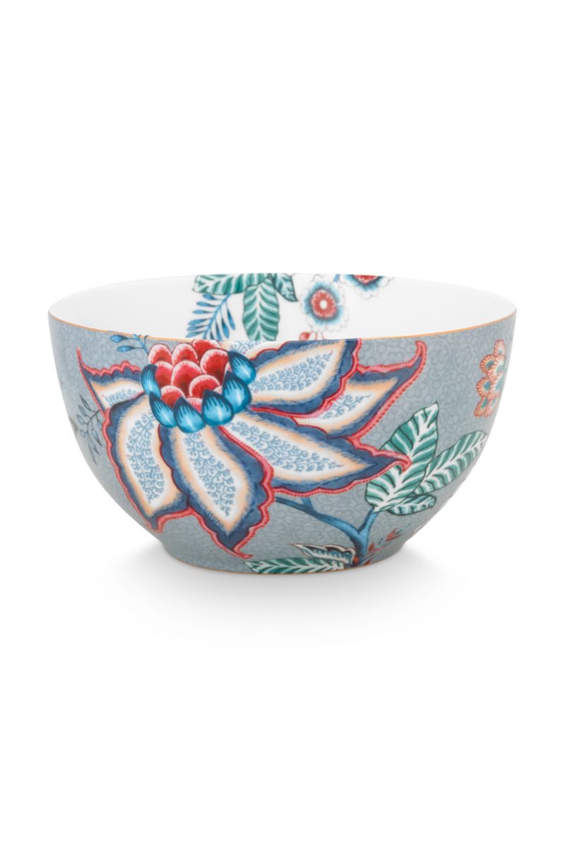 Bowl Flower Festival Light Blue 15cm