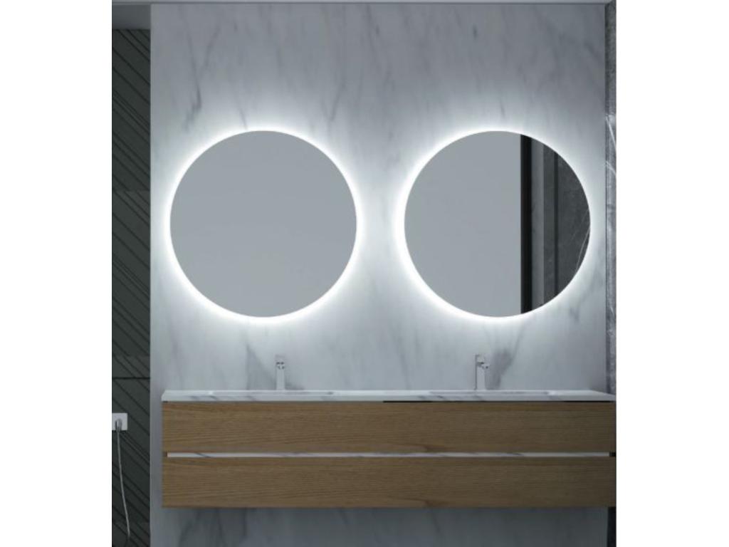 Espejo Redondo Led, Mod. Oporto 90cm Fría 6500K