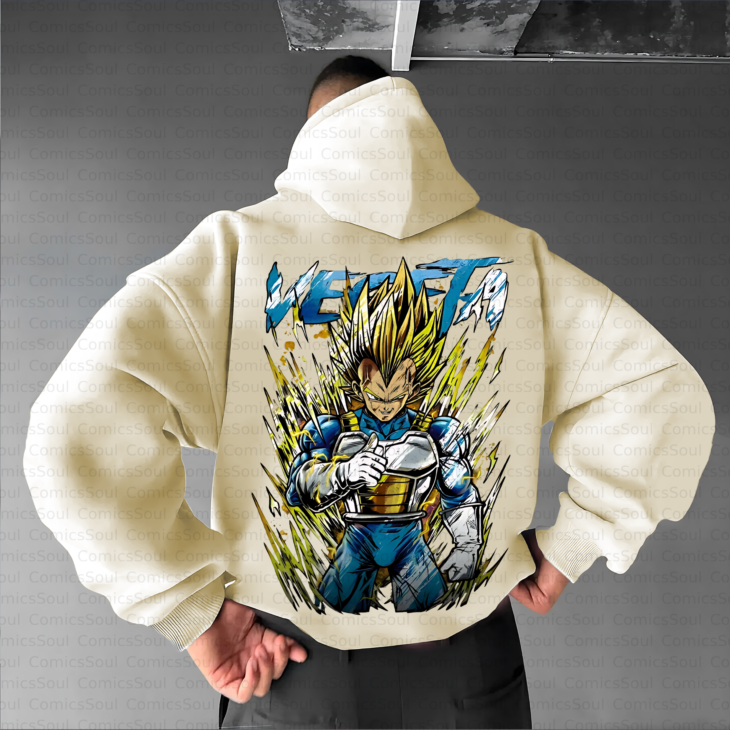Unisex Anime Inspired Vintage Plush Hoodie